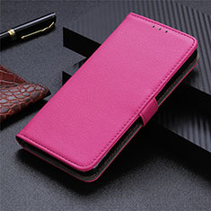 Custodia Portafoglio In Pelle Cover con Supporto L03 per Oppo A32 Rosa Caldo