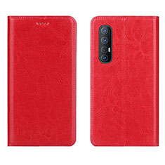 Custodia Portafoglio In Pelle Cover con Supporto L03 per Oppo Find X2 Neo Rosso