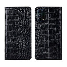 Custodia Portafoglio In Pelle Cover con Supporto L03 per Oppo Find X3 Lite 5G Nero