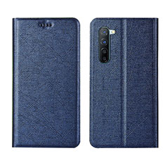 Custodia Portafoglio In Pelle Cover con Supporto L03 per Oppo K7 5G Blu