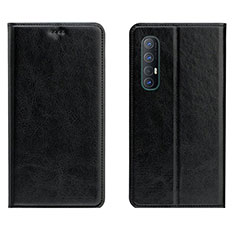 Custodia Portafoglio In Pelle Cover con Supporto L03 per Oppo Reno3 Pro Nero