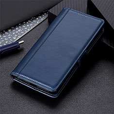 Custodia Portafoglio In Pelle Cover con Supporto L03 per Oppo Reno4 4G Blu