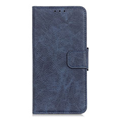 Custodia Portafoglio In Pelle Cover con Supporto L03 per Samsung Galaxy A01 Core Blu