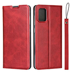 Custodia Portafoglio In Pelle Cover con Supporto L03 per Samsung Galaxy A51 4G Rosso