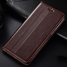 Custodia Portafoglio In Pelle Cover con Supporto L03 per Samsung Galaxy Note 10 Lite Marrone