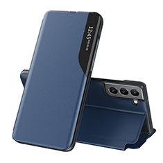 Custodia Portafoglio In Pelle Cover con Supporto L03 per Samsung Galaxy S21 Plus 5G Blu