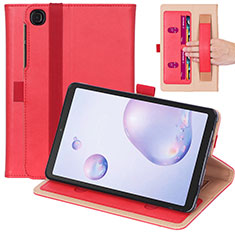Custodia Portafoglio In Pelle Cover con Supporto L03 per Samsung Galaxy Tab A7 Wi-Fi 10.4 SM-T500 Rosso