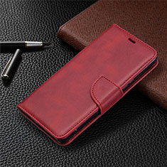 Custodia Portafoglio In Pelle Cover con Supporto L03 per Sony Xperia L4 Rosso