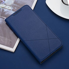 Custodia Portafoglio In Pelle Cover con Supporto L03 per Xiaomi Redmi 8 Blu
