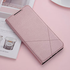 Custodia Portafoglio In Pelle Cover con Supporto L03 per Xiaomi Redmi 8 Oro Rosa