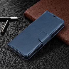 Custodia Portafoglio In Pelle Cover con Supporto L03 per Xiaomi Redmi 9C NFC Blu