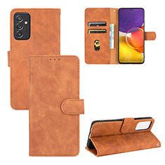 Custodia Portafoglio In Pelle Cover con Supporto L03Z per Samsung Galaxy A05s Marrone