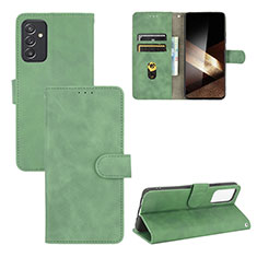 Custodia Portafoglio In Pelle Cover con Supporto L03Z per Samsung Galaxy A15 5G Verde