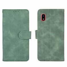 Custodia Portafoglio In Pelle Cover con Supporto L03Z per Samsung Galaxy A20 SC-02M SCV46 Verde