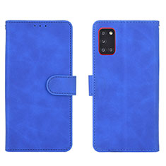 Custodia Portafoglio In Pelle Cover con Supporto L03Z per Samsung Galaxy A31 Blu