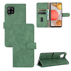 Custodia Portafoglio In Pelle Cover con Supporto L03Z per Samsung Galaxy A42 5G Verde