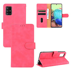 Custodia Portafoglio In Pelle Cover con Supporto L03Z per Samsung Galaxy A51 4G Rosa Caldo