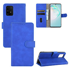 Custodia Portafoglio In Pelle Cover con Supporto L03Z per Samsung Galaxy A91 Blu