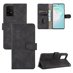 Custodia Portafoglio In Pelle Cover con Supporto L03Z per Samsung Galaxy A91 Nero