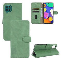 Custodia Portafoglio In Pelle Cover con Supporto L03Z per Samsung Galaxy F62 5G Verde