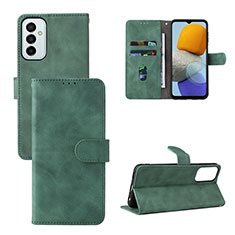 Custodia Portafoglio In Pelle Cover con Supporto L03Z per Samsung Galaxy M23 5G Verde