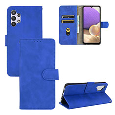 Custodia Portafoglio In Pelle Cover con Supporto L03Z per Samsung Galaxy M32 5G Blu