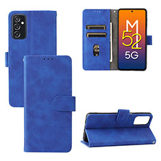 Custodia Portafoglio In Pelle Cover con Supporto L03Z per Samsung Galaxy M52 5G Blu