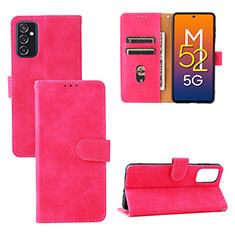 Custodia Portafoglio In Pelle Cover con Supporto L03Z per Samsung Galaxy M52 5G Rosa Caldo