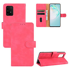Custodia Portafoglio In Pelle Cover con Supporto L03Z per Samsung Galaxy M80S Rosa Caldo