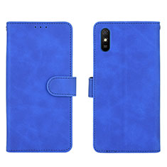 Custodia Portafoglio In Pelle Cover con Supporto L03Z per Xiaomi Redmi 9AT Blu