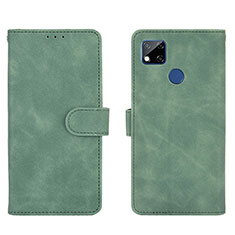 Custodia Portafoglio In Pelle Cover con Supporto L03Z per Xiaomi Redmi 9C Verde