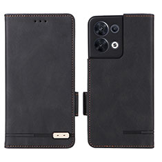 Custodia Portafoglio In Pelle Cover con Supporto L03Z per Xiaomi Redmi Note 13 Pro 5G Nero