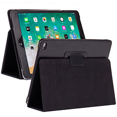 Custodia Portafoglio In Pelle Cover con Supporto L04 per Apple iPad 10.2 (2020) Nero