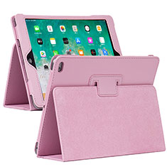 Custodia Portafoglio In Pelle Cover con Supporto L04 per Apple iPad 10.2 (2020) Rosa
