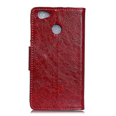 Custodia Portafoglio In Pelle Cover con Supporto L04 per Google Pixel 3a XL Rosso