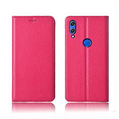 Custodia Portafoglio In Pelle Cover con Supporto L04 per Huawei Honor 8X Rosso