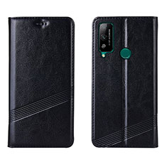 Custodia Portafoglio In Pelle Cover con Supporto L04 per Huawei Honor Play4T Nero