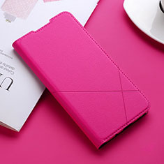 Custodia Portafoglio In Pelle Cover con Supporto L04 per Huawei P30 Lite New Edition Rosa Caldo