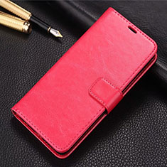 Custodia Portafoglio In Pelle Cover con Supporto L04 per Huawei Y9s Rosso