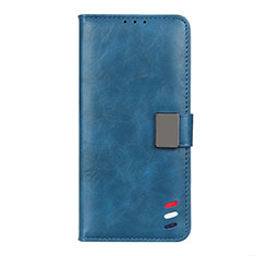Custodia Portafoglio In Pelle Cover con Supporto L04 per Motorola Moto G9 Plus Blu