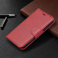 Custodia Portafoglio In Pelle Cover con Supporto L04 per Nokia 1.3 Rosso
