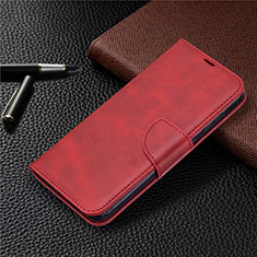 Custodia Portafoglio In Pelle Cover con Supporto L04 per Nokia 2.3 Rosso