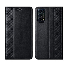 Custodia Portafoglio In Pelle Cover con Supporto L04 per Oppo Find X3 Lite 5G Nero