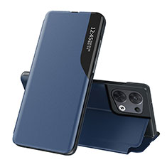 Custodia Portafoglio In Pelle Cover con Supporto L04 per Oppo Reno8 Pro 5G Blu