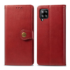 Custodia Portafoglio In Pelle Cover con Supporto L04 per Samsung Galaxy A42 5G Rosso
