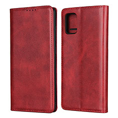 Custodia Portafoglio In Pelle Cover con Supporto L04 per Samsung Galaxy A51 4G Rosso