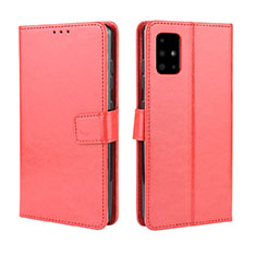 Custodia Portafoglio In Pelle Cover con Supporto L04 per Samsung Galaxy A51 5G Rosso