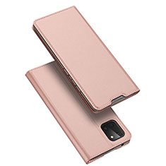 Custodia Portafoglio In Pelle Cover con Supporto L04 per Samsung Galaxy A81 Oro Rosa