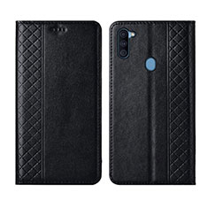 Custodia Portafoglio In Pelle Cover con Supporto L04 per Samsung Galaxy M11 Nero