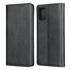 Custodia Portafoglio In Pelle Cover con Supporto L04 per Samsung Galaxy M40S Nero